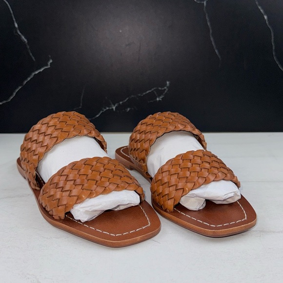 Loeffler Randall Jonah Timber Woven Slide Sandal Timber Brown sz 6.5 - Picture 2 of 13